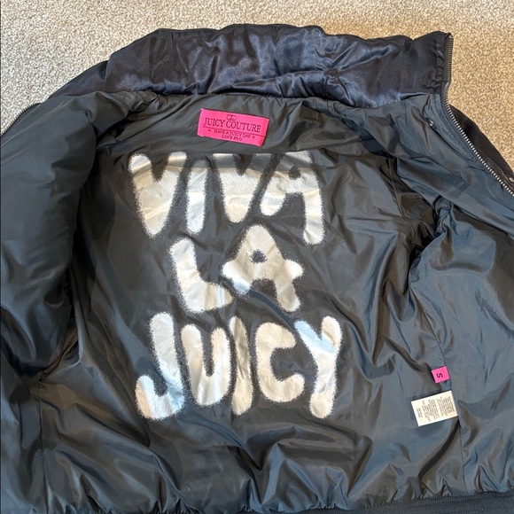 New with tag Juicy couture, black puffer jacket size small - Picture 6 of 9